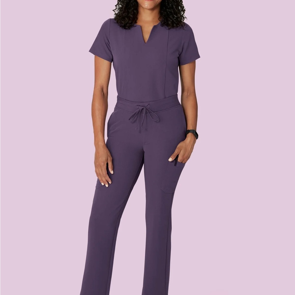 Women's Purple Scrubs Set